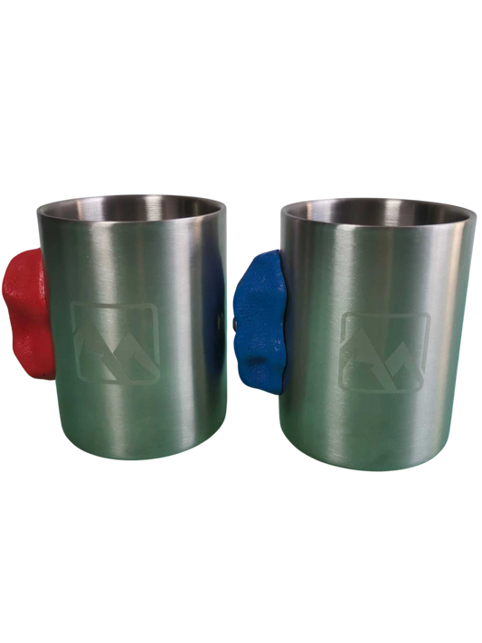 Stainless Steel Rock Climbing Crimp Mug 14oz Capacity